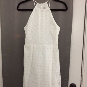 LOFT NWT White Eyelet Halter Dress Size 2